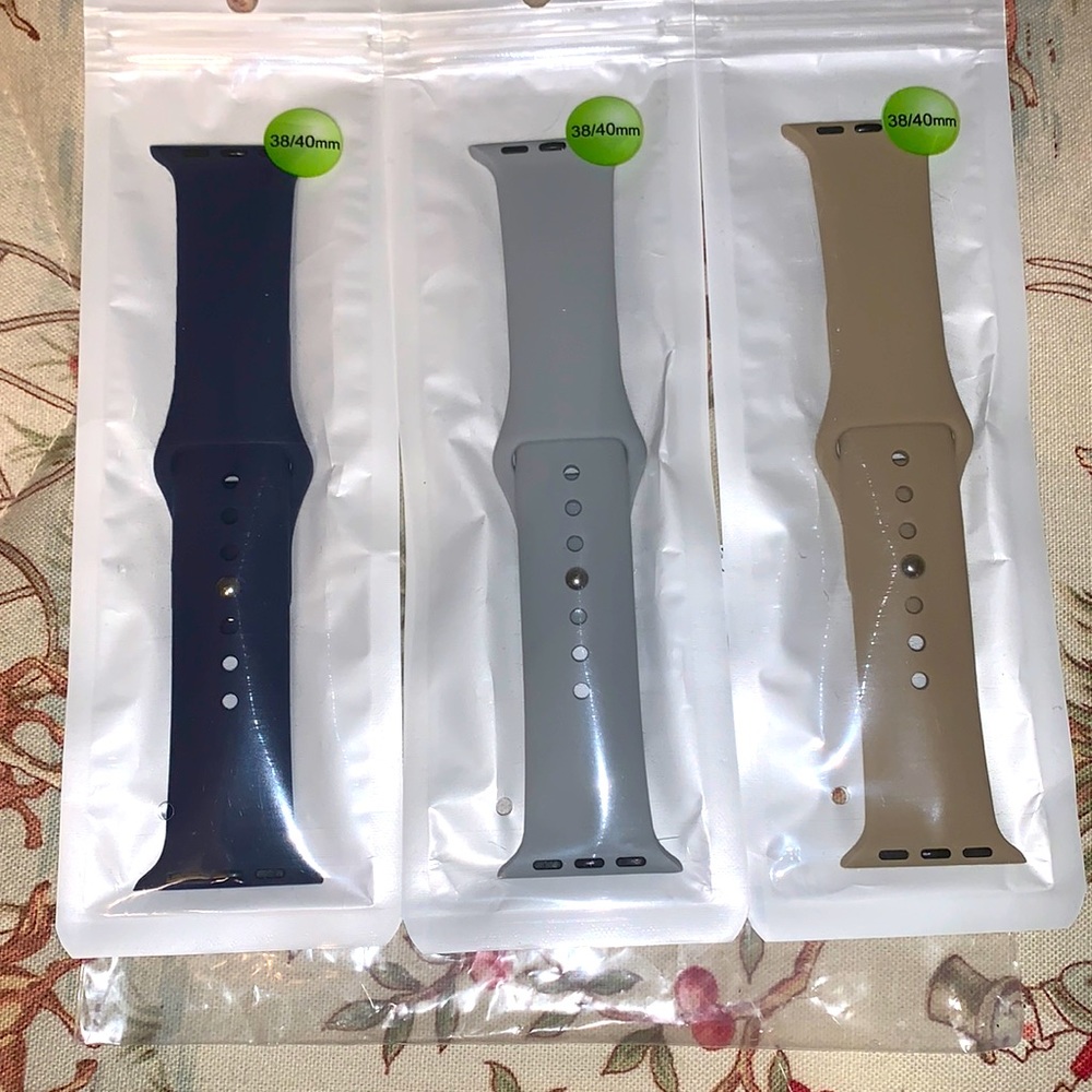 Apple Watch Bands 38/40 mm. Set of 3.